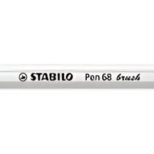 STABILO Feutre pinceau Pen 68 brush, gris moyen