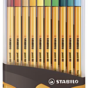 STABILO Feutre point 88, ColorParade de 20, gris/orange
