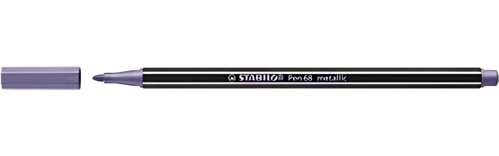 STABILO Stylo feutre Pen 68 metallic, lilas métallisé