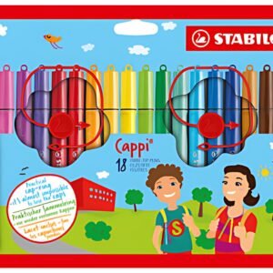 STABILO Feutre Cappi, étui en carton de 18