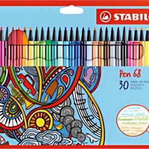 STABILO Feutre Pen 68, étui en carton de 30
