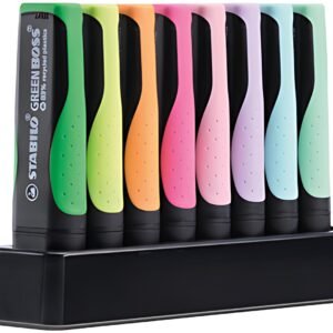 STABILO Surligneur GREEN BOSS Pastel, set de bureau de 8