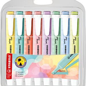 STABILO Surligneur swing cool Pastel Edition, étui PET de 8