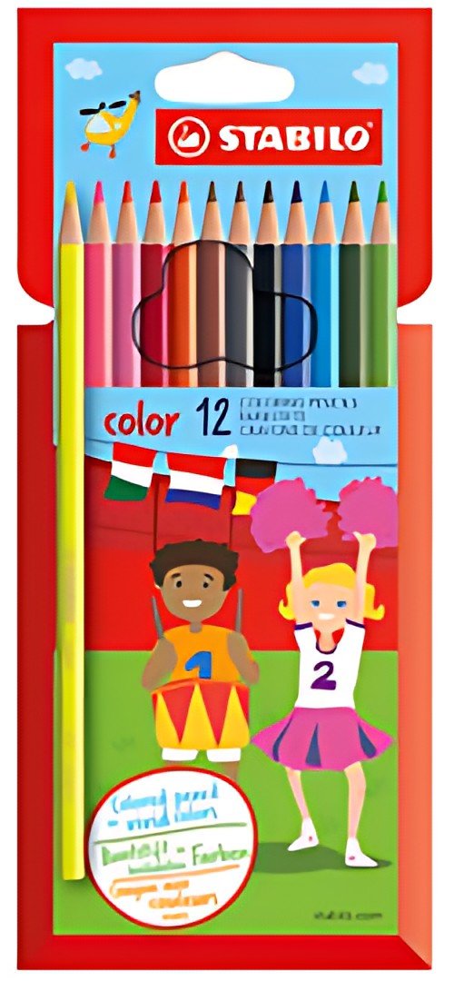 STABILO Crayons de couleur color, hexagonal, étui de 12
