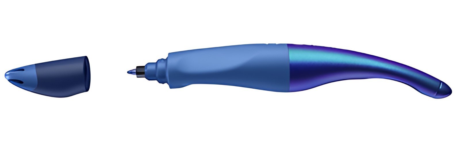 STABILO Stylo roller EASYoriginal Holograph Edition, bleu
