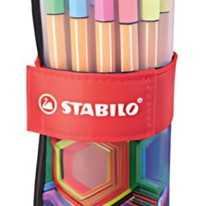STABILO Feutre point 88, rollerset de 25 décor ARTY