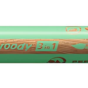 STABILO Crayon multi-talents woody 3en1, rond, vert pastel