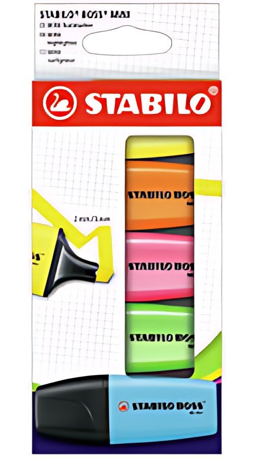 STABILO Surligneur BOSS MINI, étui en carton de 5