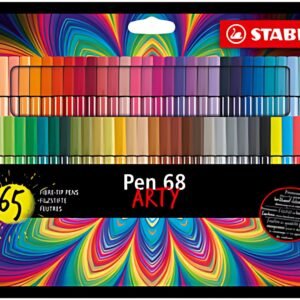 STABILO Feutre de coloriage Pen 68 ARTY, étui carton de 65