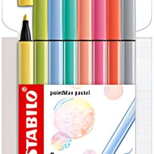 STABILO Stylo-feutre pointMax, étui carton de 8, pastel