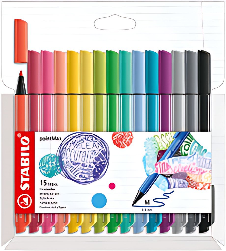 STABILO Stylo-feutre pointMax, étui carton de 15