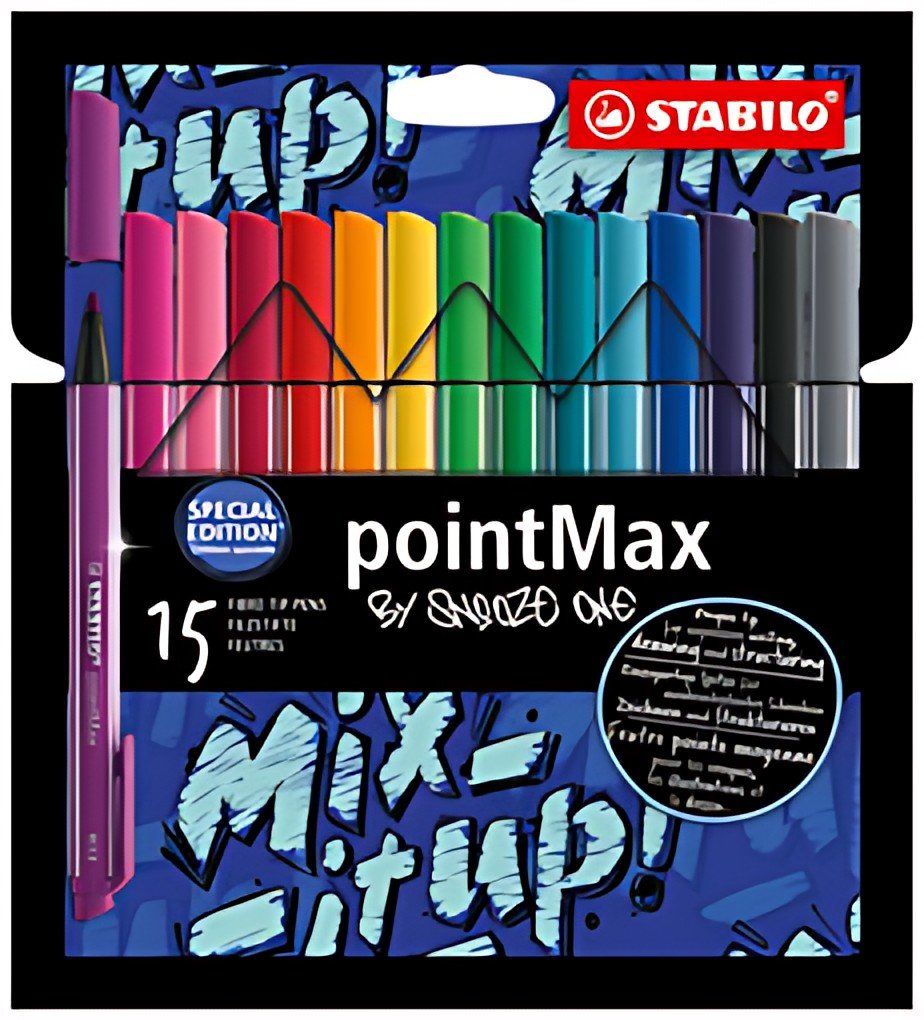 STABILO Feutre pointMax by Snooze One, étui carton de 15