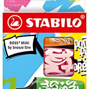 STABILO Surligneur BOSS MINI by Snooze One, étui de 3