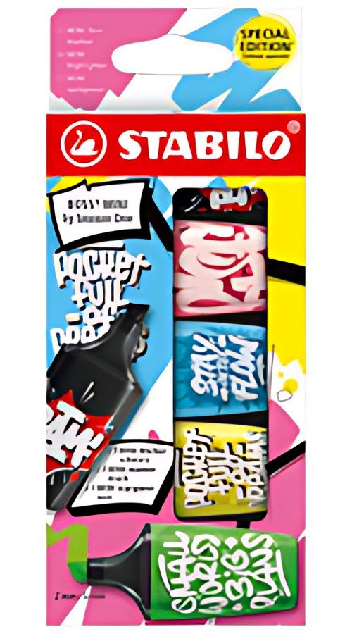 STABILO Surligneur BOSS MINI by Snooze One, étui de 5