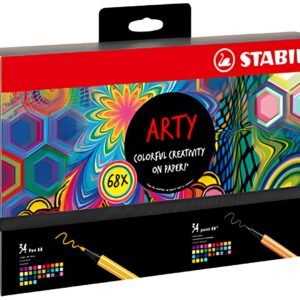 STABILO Set créatif Pen 68 & point 88 "ARTY", étui de 68