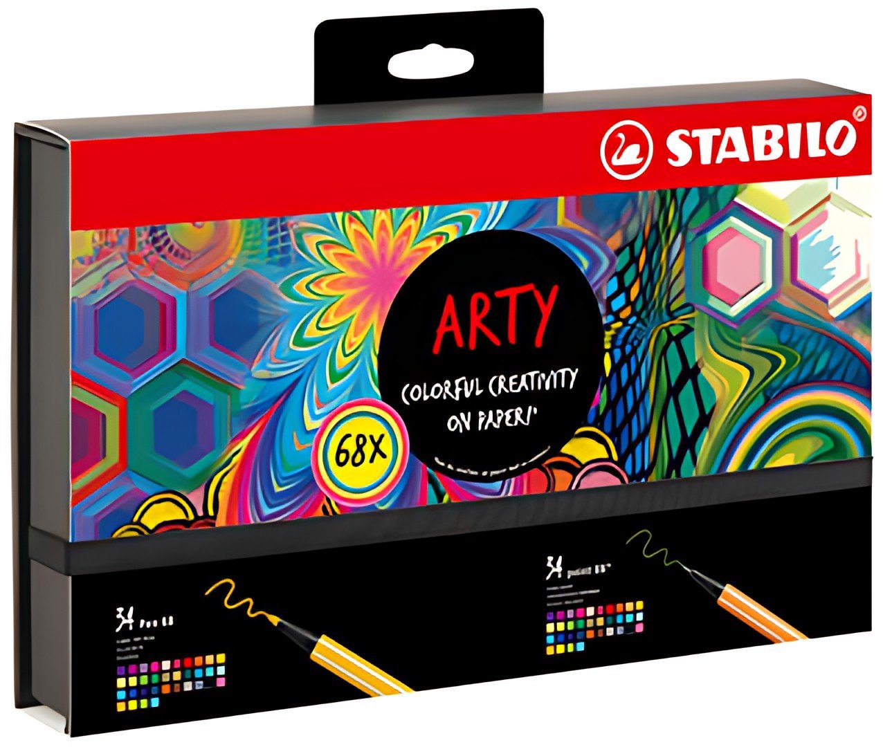 STABILO Set créatif Pen 68 & point 88 "ARTY", étui de 68