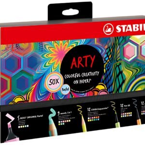 STABILO Kit créatif "ARTY" pastel, boîte de 50