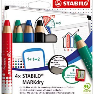 STABILO Crayon marqueur MARKdry, étui de 4