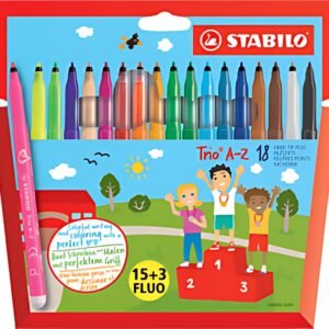 STABILO Feutre Trio A-Z, étui carton de 18, PACK SPECIAL