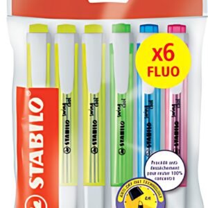STABILO Surligneur swing cool FLUO, Ecopack de 6