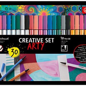 STABILO Set Créatif "ARTY", étui en métal de 30 pièces