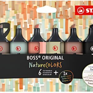 STABILO Surligneur "BOSS ORIGINAL" NatureCOLORS, étui de 8