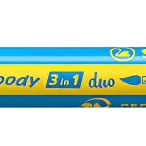 STABILO Crayon multi-talents woody 3en1 duo, jaune/bleu cyan