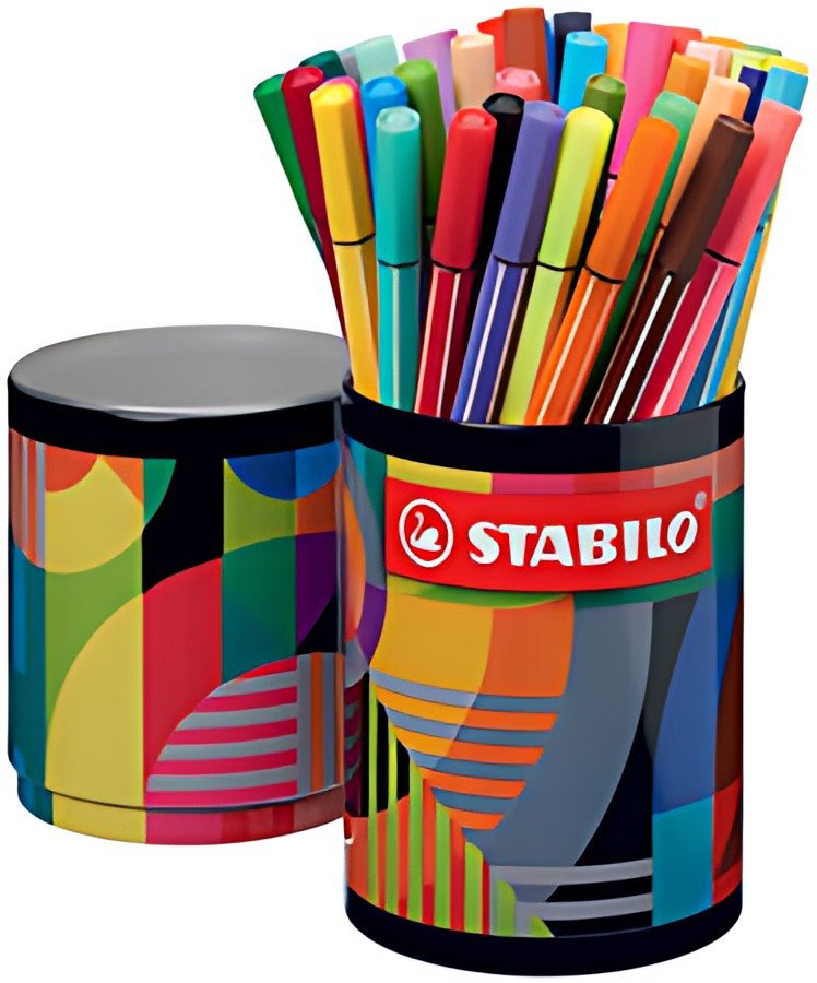 STABILO Feutre Pen 68, boîte métal de 45 ARTY