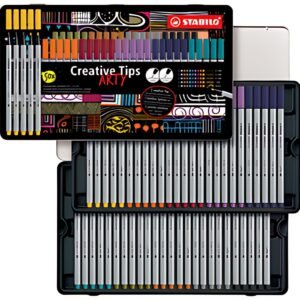 STABILO Kit Creative Tips ARTY URBAN, étui métal de 50
