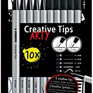 STABILO Kit Creative Tips ARTY SHADING, étui carton de 10