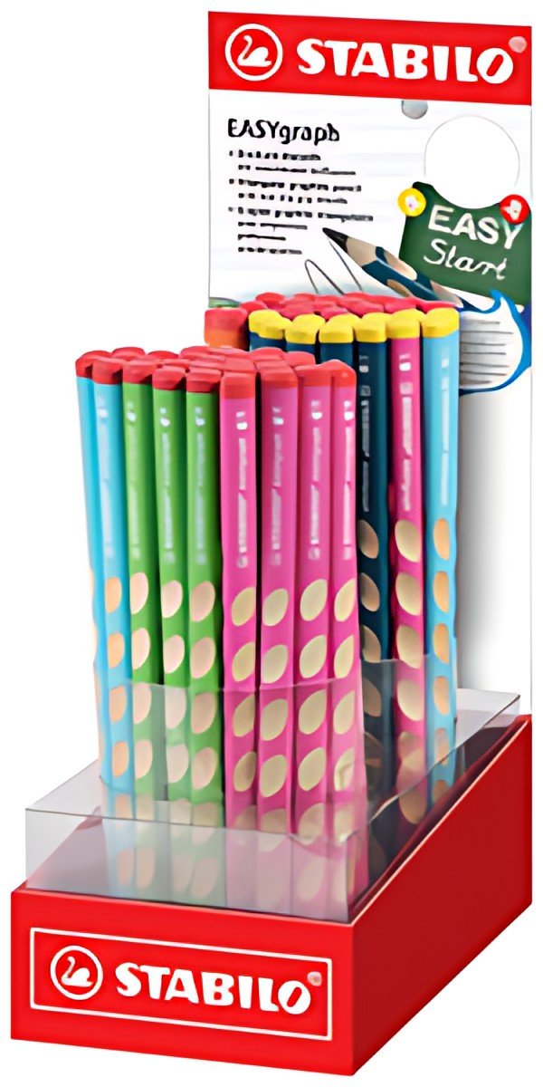 STABILO Crayon d'apprentissage EASYgraph, présentoir de 60