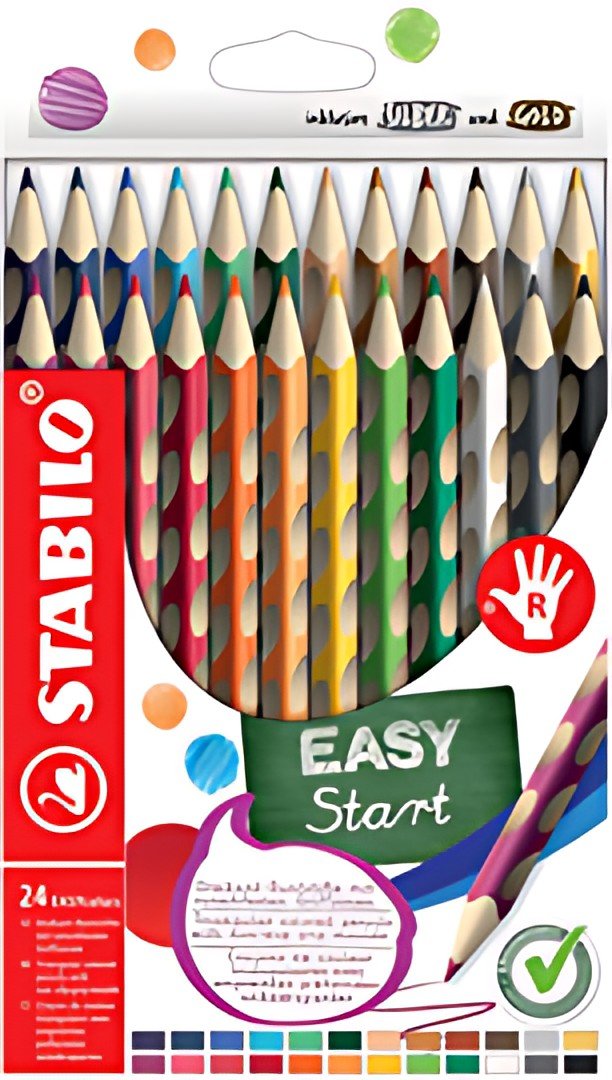 STABILO Crayon de couleur EASYcolors R, étui de 24