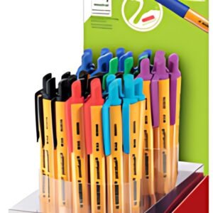STABILO Stylo bille rétractable pointball, présentoir de 38