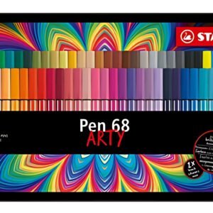 STABILO Feutre de coloriage Pen 68 ARTY, étui de 66
