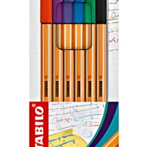 STABILO Feutre à pointe fine point 88, étui carton de 10