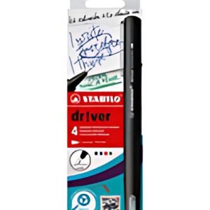STABILO Feutre d'écriture dr!ver, fin, étui carton de 4