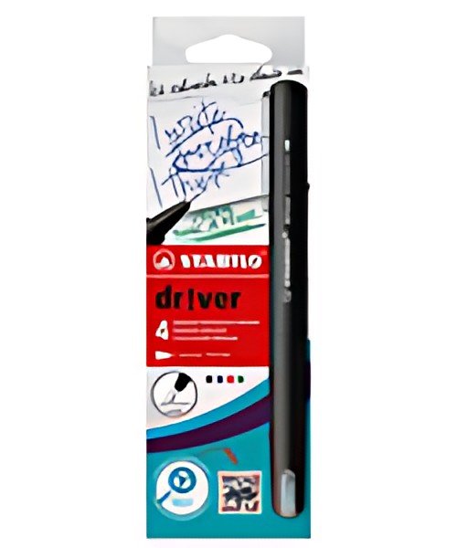 STABILO Feutre d'écriture dr!ver, fin, étui carton de 4
