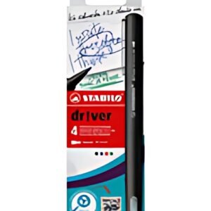 STABILO Feutre d'écriture dr!ver, medium, étui carton de 4