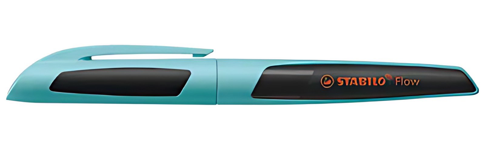 STABILO Stylo à bille Flow, turquoise/noir