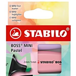 STABILO Surligneur BOSS MINI Pastel, étui carton de 3