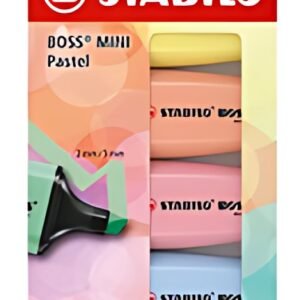 STABILO Surligneur BOSS MINI Pastel, étui carton de 5