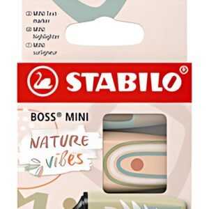 STABILO Surligneur BOSS MINI Naturevibes, étui carton de 3