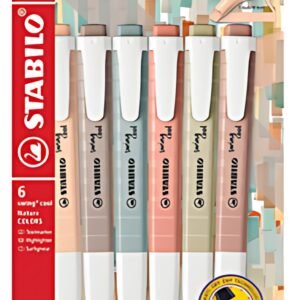 STABILO Surligneur swing cool NatureCOLORS, étui de 6