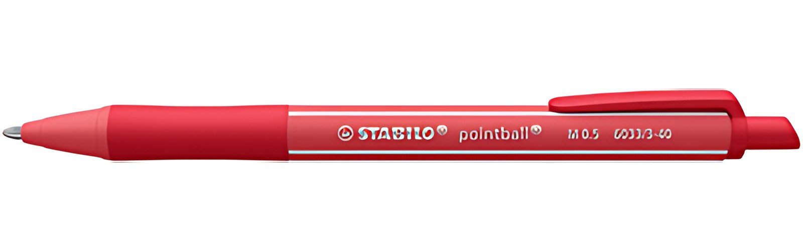 STABILO Stylo à bille rétractable pointball colorful, rouge