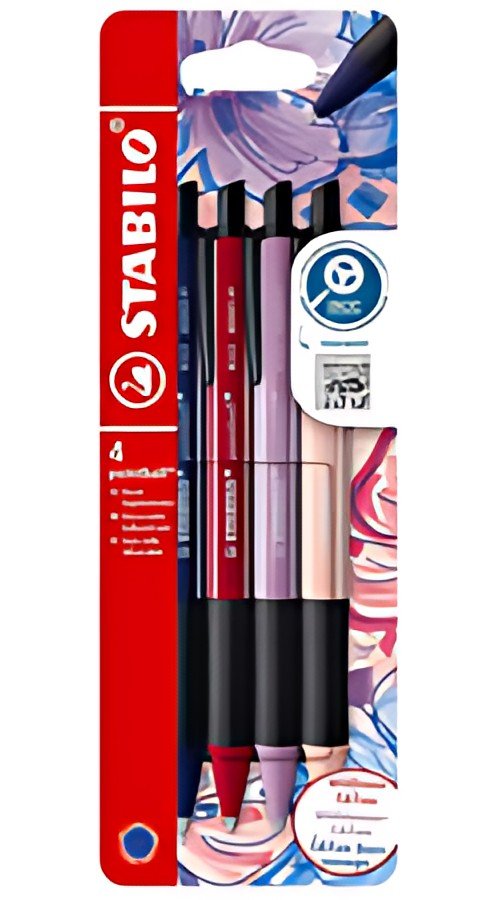 STABILO Stylo à bille pointball NatureCOLORS, étui de 4