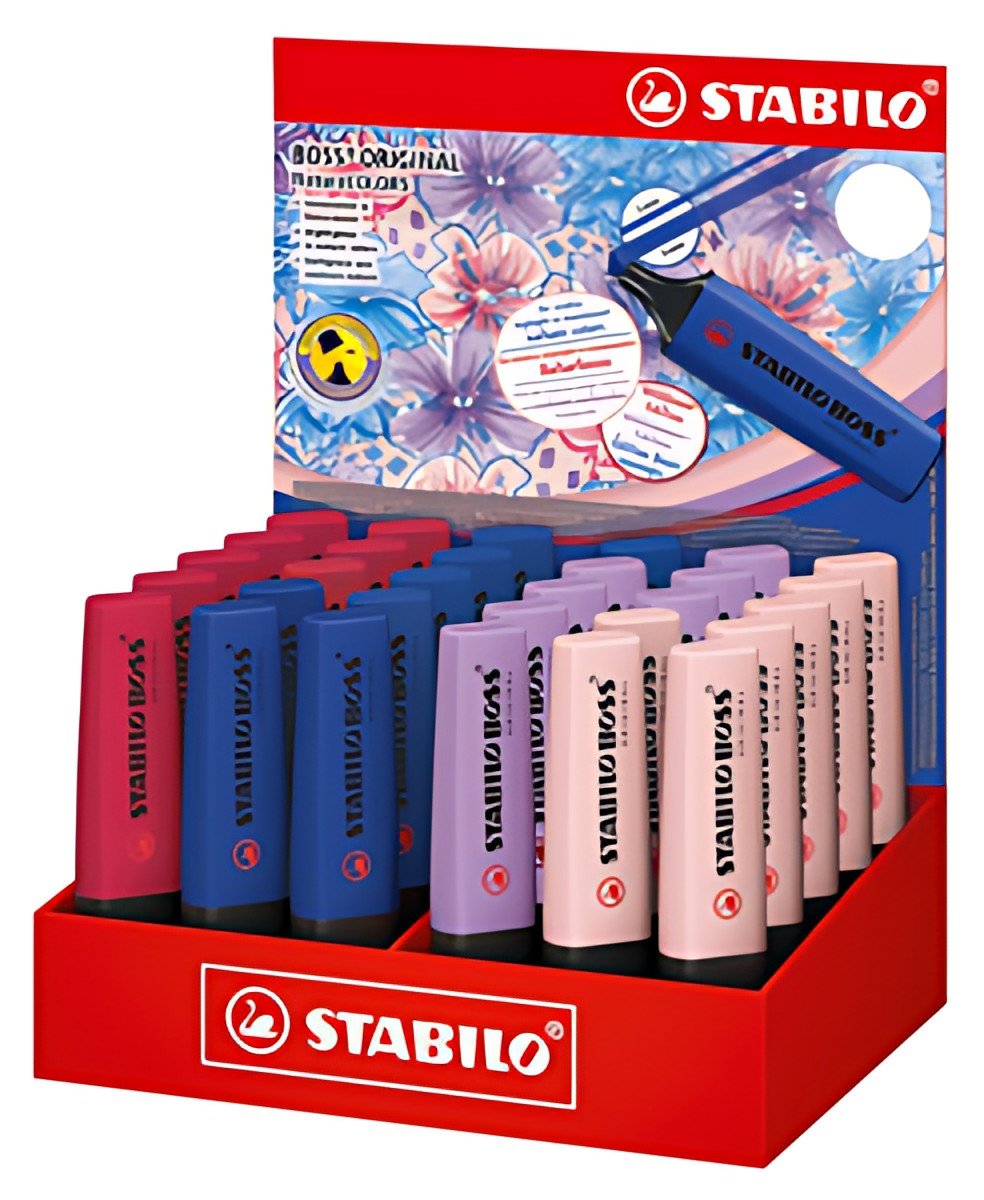 STABILO Surligneur BOSS ORIGINAL NatureCOLORS, 30 pièces