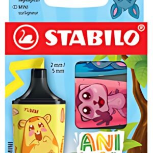 STABILO Surligneur BOSS MINI Animal Vibes, étui carton de 3