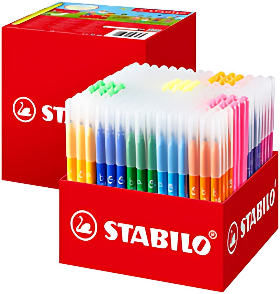 STABILO Feutre Trio A-Z, Maxi schoolpack de 240 pièces