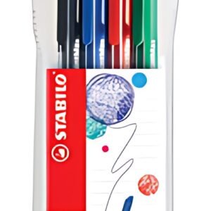 STABILO Stylo-feutre pointMax, étui en plastique de 4