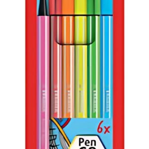 STABILO Feutre Pen 68, étui en carton de 6